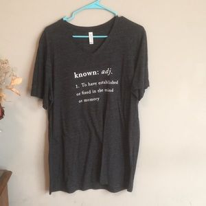 “known” tee